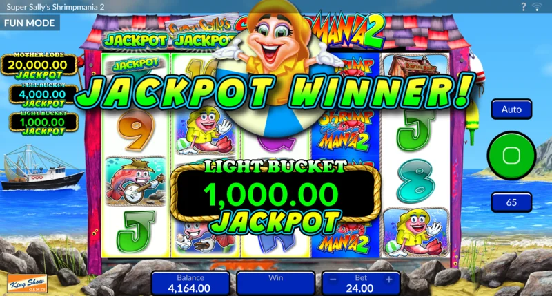 Super Sally's Shrimpmania 2 - バスケットとFree Spinsを選択するバスケットピックゲーム開始